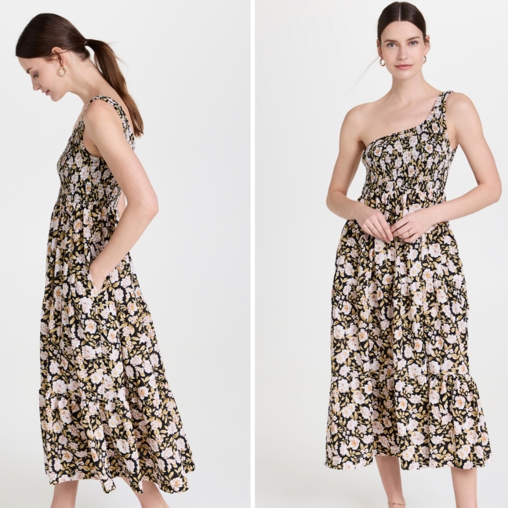 En Saison Women's Kinsley Printed Asymmetric Midi Dress (XS)